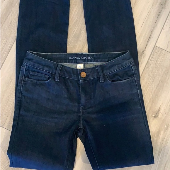 Banana Republic Dark Indigo Jeans Size 26 - Picture 2 of 4